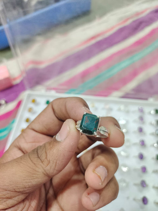 Natural Green Aventurine Crystal Gemstone Ring